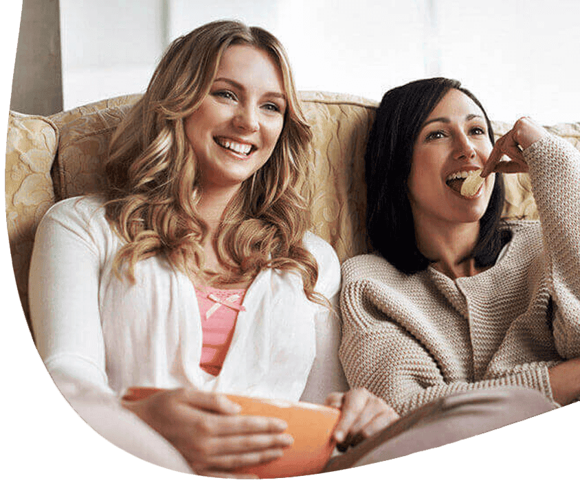 femmes souriantes
